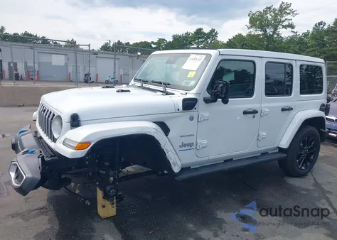 2024 Jeep Wrangler 4Xe Sahara 4Xe from USA, damaged, VIN 1C4RJXP68RW226594